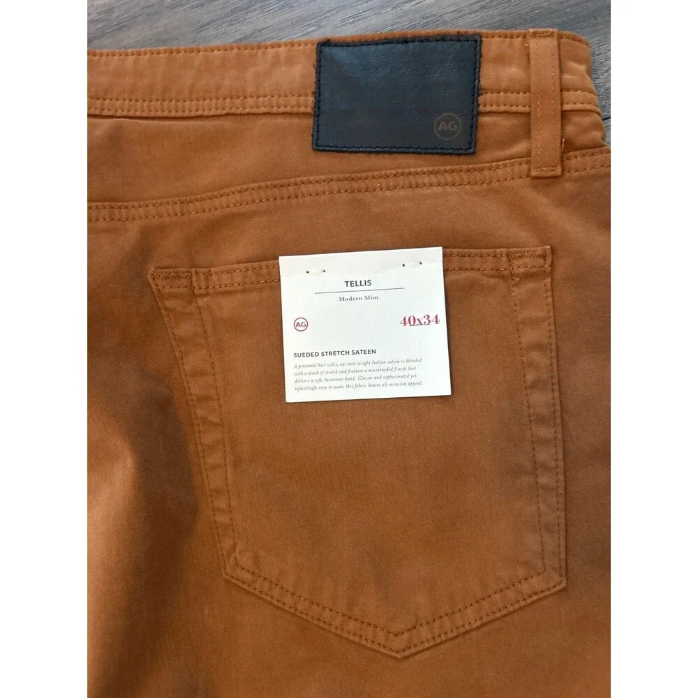 AG Adriano Goldschmied Men’s NWT Tellis Slim Fit Sateen Chino Pants size 40/34